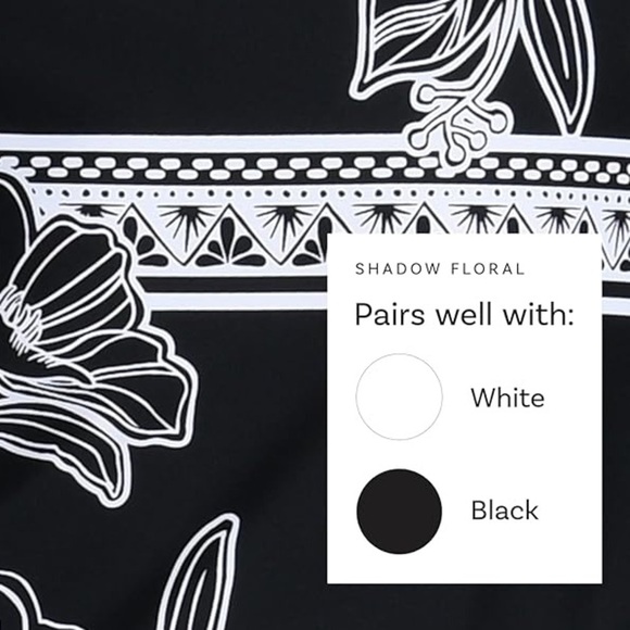 La Blanca Women's Lingerie Strap Tankini Swimsuit Top Black/Shadow Floral 12 - Picture 5 of 8